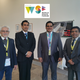 Dr. Gerardo Basurco (Peru-Vision),  Gustavo Hernández, Mayor Gral. Roberto Melgar Sheen y Martín Canales