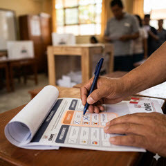 Obststand in Markthalle Arequipas